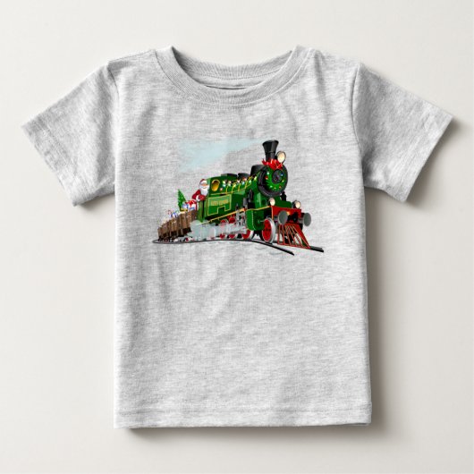 T-shirt Pour Bébé Express Père Noël (Devant)