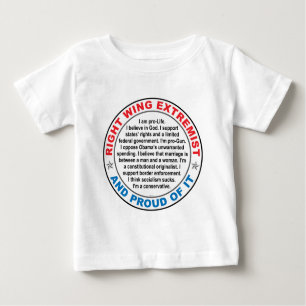 T-shirt Pour Bébé Extrémiste de droite