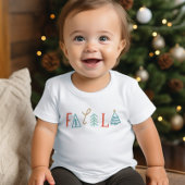 T-shirt Pour Bébé Fa La La Funny Noël Arbre Vacances