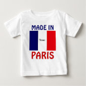 T-shirt Pour Bébé Fabriqué à Paris (Devant)