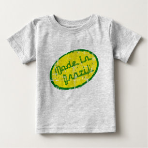 T-shirt Pour Bébé Fabriqué au Brésil - Cadeau pour brésilien nouveau