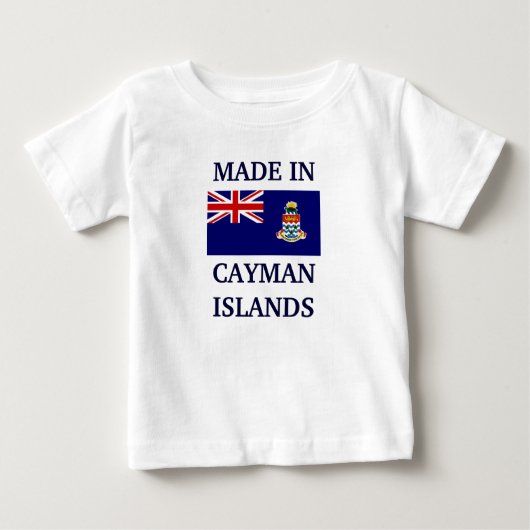 T-shirt Pour Bébé Fabriqué aux îles Caïmans (Devant)