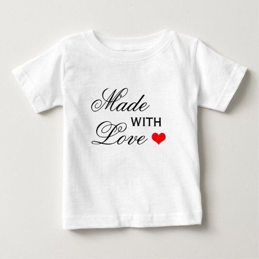 T-shirt Pour Bébé Fabriqué avec Love Baby Romper (Devant)