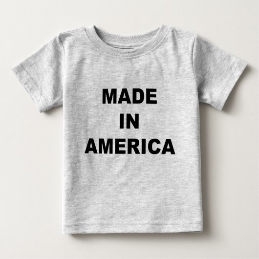 T-shirt Pour Bébé Fabriqué En Amérique (Devant)