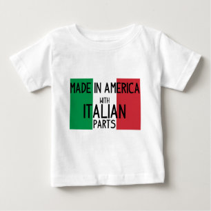 T-shirt Pour Bébé Fabriqué en Amérique avec les pièces italiennes