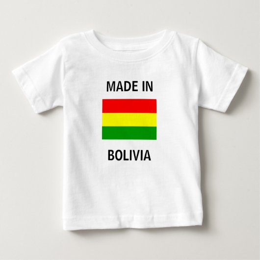 T-shirt Pour Bébé Fabriqué en Bolivie (Devant)