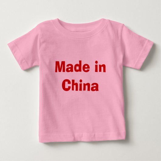 T-shirt Pour Bébé Fabriqué en Chine (Devant)