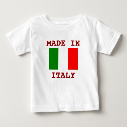 T-shirt Pour Bébé Fabriqué en Italie (Devant)