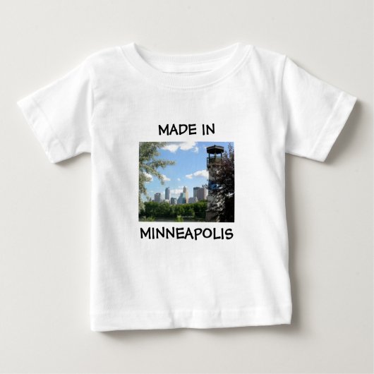 T-shirt Pour Bébé Fabriqué en Minneapolis (Devant)