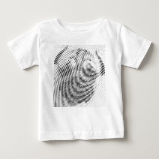 T-shirt Pour Bébé Face carlin (Devant)