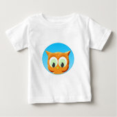 T-shirt Pour Bébé Face D'Une Petite Chouette (Devant)