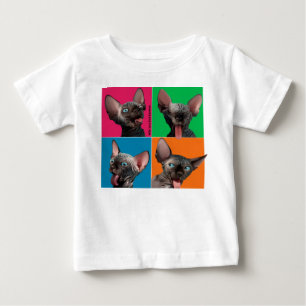 T-shirt Pour Bébé Facebuilding (chaton de Sphynx)