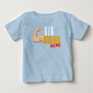 T-shirt Pour Bébé Faire-part de grossesse Big Brother personnalisée