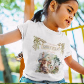 T-shirt Pour Bébé Fairy First Woodland Animaux Champignons 1er anniv