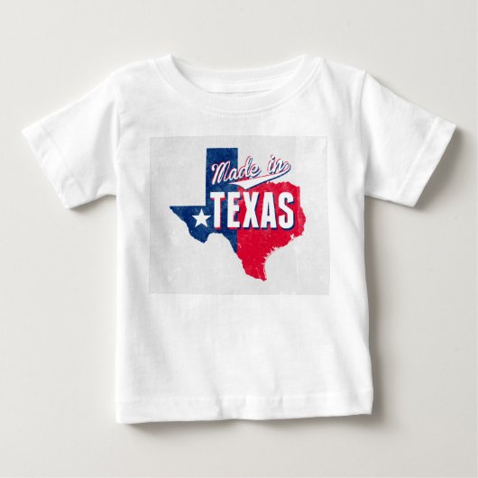 T-shirt Pour Bébé "Fait Au Texas" (Devant)