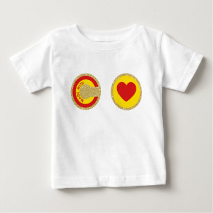 T-shirt Pour Bébé Fait avec amour (symbolisme spirituel) (© Mira)