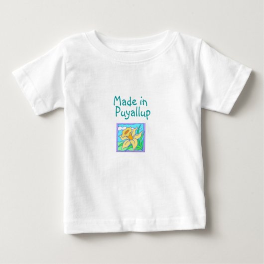 T-shirt Pour Bébé Fait dans Puyallup (Devant)