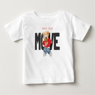 T-shirt Pour Bébé Faites votre déplacement Cool Bear Dancing