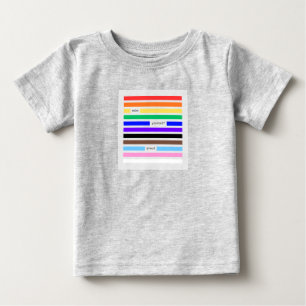 T-shirt Pour Bébé Faites-vous Fier Arc-en-ciel Caviardage Fierté 202