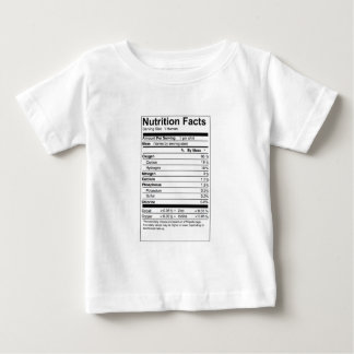 T-shirt Pour Bébé Faits de nutrition - chemise de bébé de chimie
