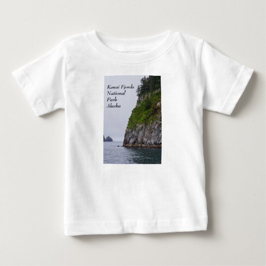 T-shirt Pour Bébé Falaise À Kenai (Devant)