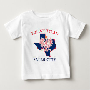T-shirt Pour Bébé Falls City Polonais Texan