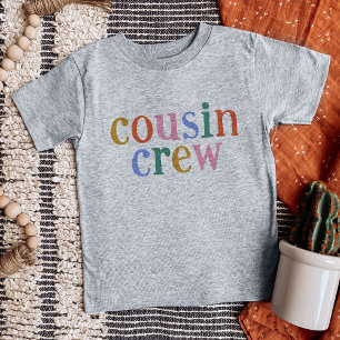 T-shirt Pour Bébé Famille de jumelage d'équipage de cousine coloré