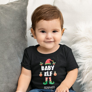 T-shirt Pour Bébé Famille d'elfes bébé correspondant nom de la tenue