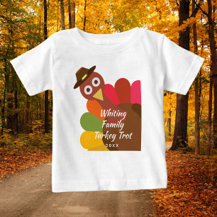 T-shirt Pour Bébé Famille étant assortie de danse du Turkey Trot