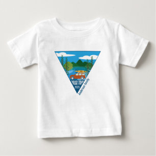 T-shirt Pour Bébé Famille personnalisée Voyage de route dans la mont