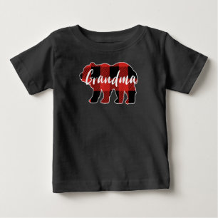 T-shirt Pour Bébé Famille Valentine Correspondante Buffalo Plaid Gra