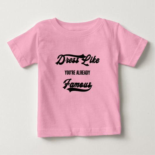 T-shirt Pour Bébé Famous (Devant)