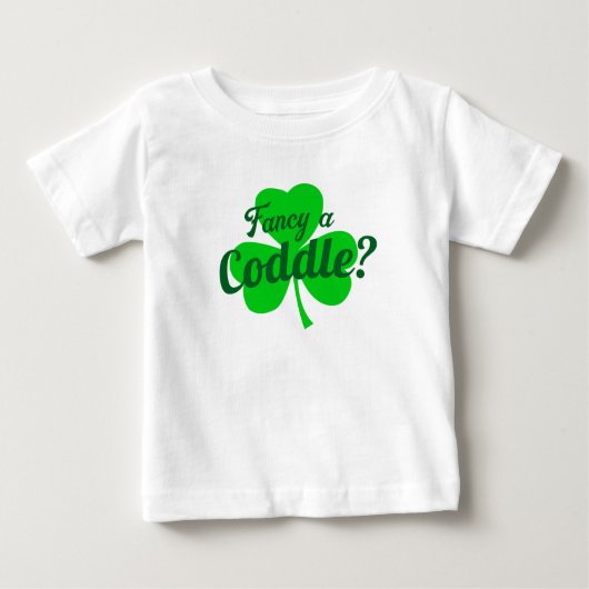 T-shirt Pour Bébé Fancy A Coddle Cudle Irish Dit (Devant)