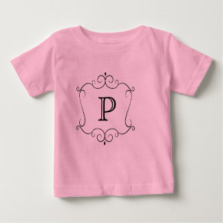 T-shirt Pour Bébé Fancy Monogram Bébé Tutu OnsieA cute mix of tutu a