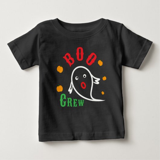 T-shirt Pour Bébé fantôme éffrayant pour Halloween (Devant)