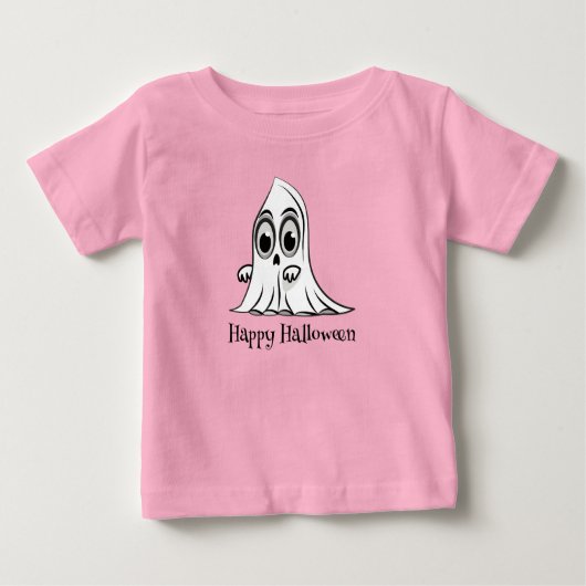T-shirt pour bébé fantôme mignon Halloween (Devant)