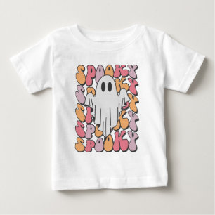 T-shirt Pour Bébé Fantôme rétro éffrayant