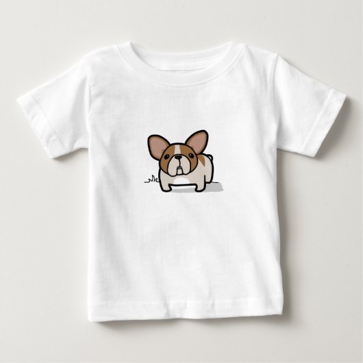 T-shirt Pour Bébé Faon Frenchie pie (Devant)