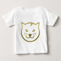 Faux Gold Chat Face - Couleur arrière - plan perso