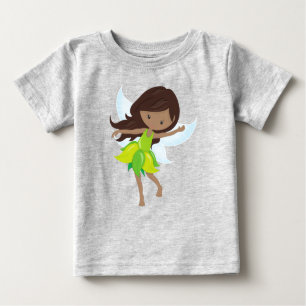 T-shirt Pour Bébé Fée Afro-Américaine, Fée De Forêt, Fée Magique