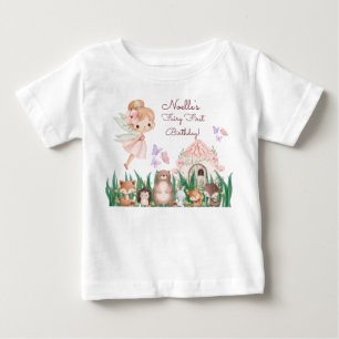 T-shirt Pour Bébé Fée Capricieuse Premier Anniversaire Invitée d'Hon