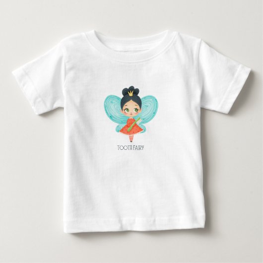 T-shirt Pour Bébé Fée de dent bébé (Devant)