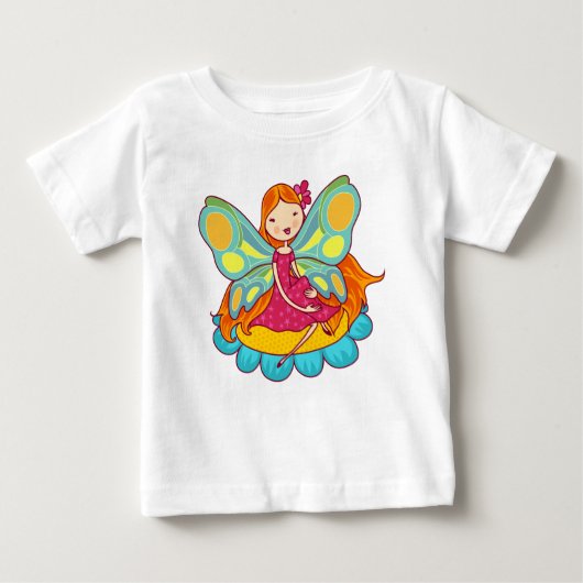 T-shirt Pour Bébé Fée de jardin (Devant)