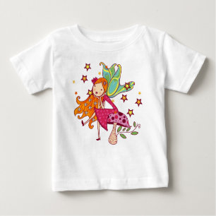 T-shirt Pour Bébé Fée de jardin sur le champignon