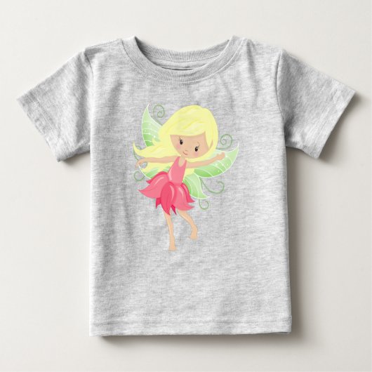 T-shirt Pour Bébé Fée Forestière, Fée Mignonne, Fée Magique, Cheveux (Devant)