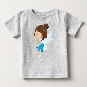 T-shirt Pour Bébé Fée mignonne, Fée magique, Fée de forêt, Cheveux B