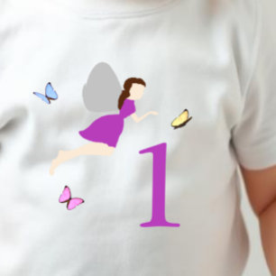 T-shirt Pour Bébé Fée premier anniversaire fille