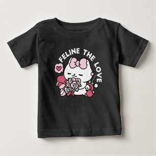 T-shirt Pour Bébé Feline the Love - Design de chat de la belle Valen