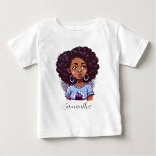 T-shirt Pour Bébé Femme africaine classe et élégante
