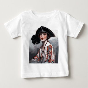 T-shirt Pour Bébé Femme en blouse brodée